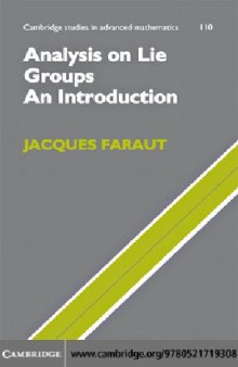 Analysis on Lie Groups - Jacques Faraut