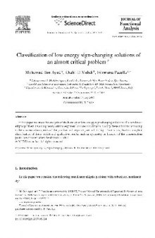 Classification of low energy sign-changing solutions of an almost critical problem
