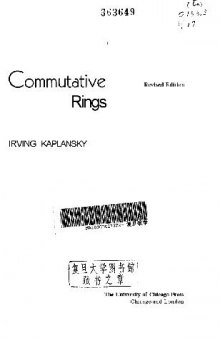 Commutative Rings [bad OCR]