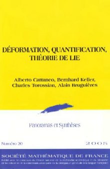 Deformation, Quantification, Theorie de Lie