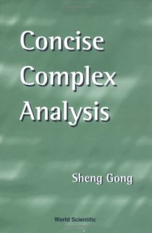 Concise complex analysis