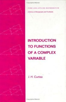 Introduction to functions of a complex variable