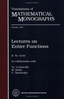 Lectures on entire functions