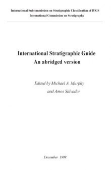 International Stratigraphic Guide An abridged version 22 4