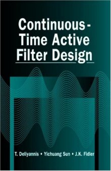 Continuous-Time Active Filter Design