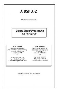 DSPedia98. An A to Z of Digital Signal Processing