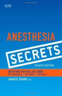 Anesthesia Secrets, 4th Edition