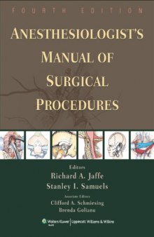 Anesthesiologist's Manual of Surgical Procedures, 4th edition
