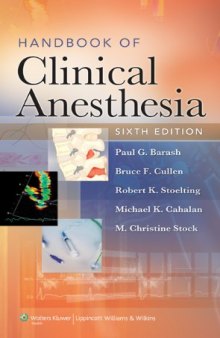 Handbook of Clinical Anesthesia  6th Edition