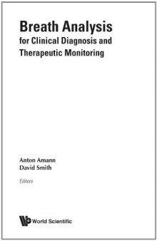 Breath Analysis for Clinical Diagnosis And Therapeutic Monitoring