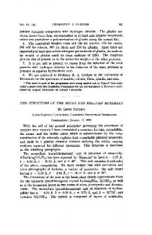 The Structure of the Micas and Related Minerals