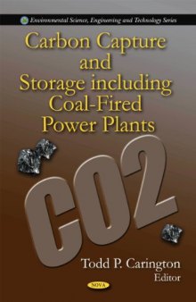 Carbon Capture and Storage Including Coal-Fired Power Plants