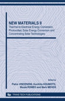 5th FORUM ON NEW MATERIALS PART C Proceedings of the 5th Forum on New Materials, part of CIMTEC 2010-12 th International Ceramics Congress and 5th Forum on New Materials Montecatini Terme, Italy, June 13-18, 2010