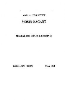 7,62-мм. Manual for soviet Mosin-Nagant. Manual for rifles carbines