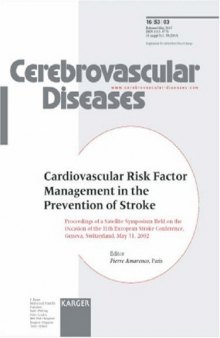 Cardiovascular Risk Factor Management in the Prevention of Stroke (Cerebrovascular Diseases)
