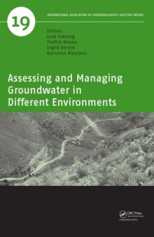 Assessing and Managing Groundwater in Different Environments