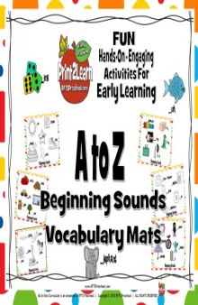 A to Z Beginning Sounds Vocabulary Mats