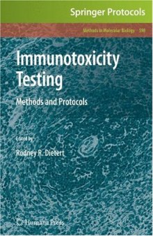Immunotoxicity Testing: Methods and Protocols