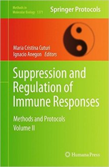 Suppression and Regulation of Immune Responses: Methods and Protocols, Volume II