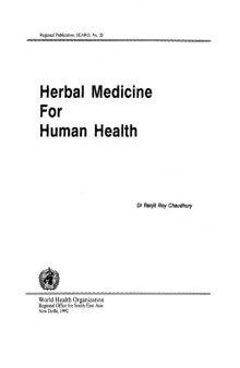 Herbal Medicine for Human Health