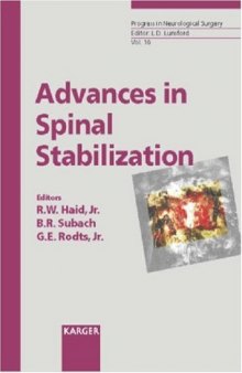 Advances in Spinal Stabilization