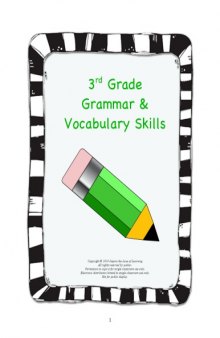 3rd Grade Grammar & Vocabulary Skills