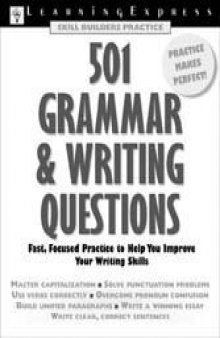 501 Grammar and Writing Questions, 1st Edition (Learningexpress Skill Builders Practice)