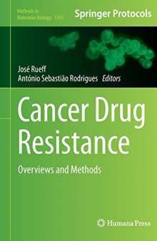 Cancer Drug Resistance: Overviews and Methods