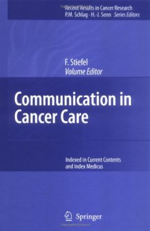 Communication in Cancer Care (Recent Results in Cancer Research)