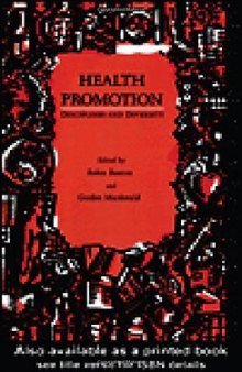 Health Promotion: Disciplines and Diversity