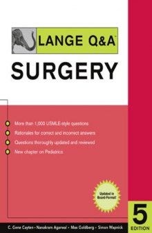 Lange Q&A: Surgery 5th Edition (Lange's Q & A: Surgery)