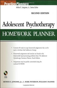 Adolescent Psychotherapy Homework Planner (Practice Planners)