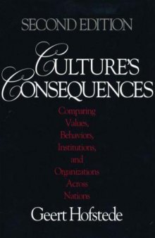 Culture’s Consequences: Comparing Values, Behaviors, Institutions and Organizations Across Nations