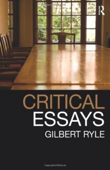 Collected Papers, Volume 1: Critical Essays