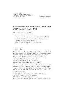 A Characterisation of the Lines Externaltoan Oval Cone in PG(3,q), q Even