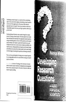 Developing Research Questions: a Guide for Social Sciences