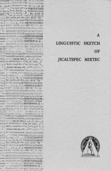 A linguistic sketch of Jicaltepec Mixtec