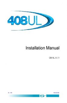 408UL Manuals - V7.1 - Issue 05-2003 - 408inst