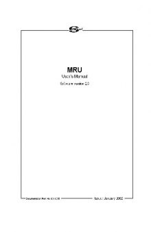 408UL Manuals - V7.1 - Issue 05-2003 - mru