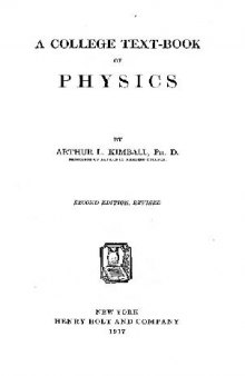 A college textbook of physics