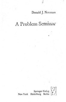 A Problem Seminar