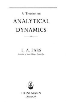 A treatise on analytical dynamics