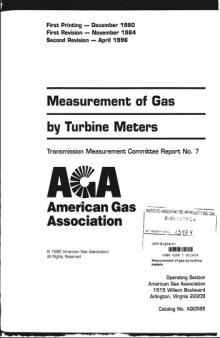 AGA 7, Measurement of Gas by Turbine Meters