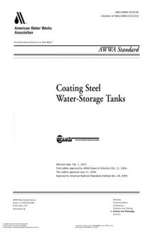 AWWA standard for painting steel water-storage tanks