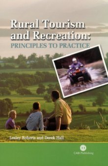 Rural tourism and recreation: principles to practice