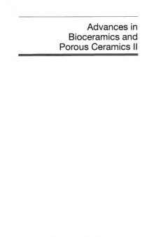 Advances in Bioceramics and Porous Ceramics II