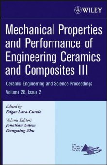 Mechanical Properties and Performance of Engineering Ceramics and Composites III