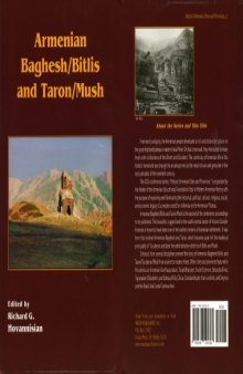 Armenian Baghesh Bitlis and Taron Mush (Ucla Armenian History and Culture Series. Historic Armenian Cities and Provinces, 2)