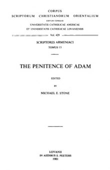 The penitence of Adam (Scriptores Armeniaci)