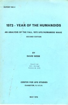 1973, Year of the Humanoids: An Analysis of the Fall UFO Humanoid Wave